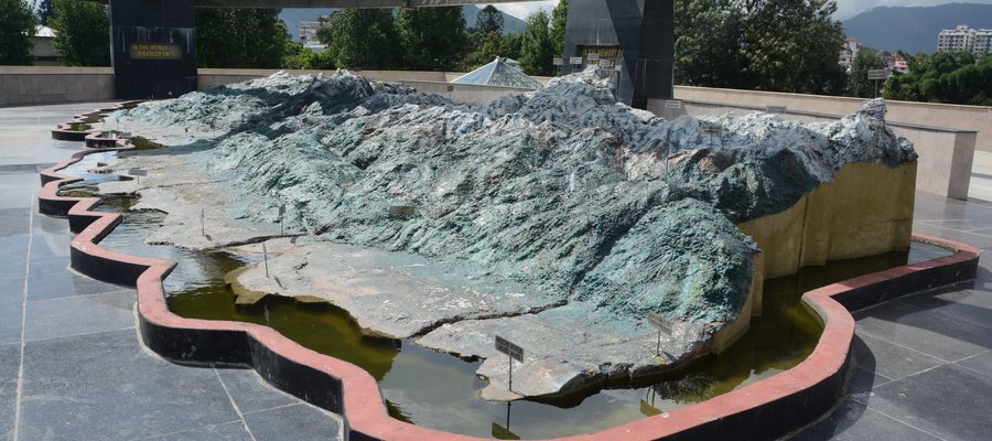 Republic Monument-Nepal map